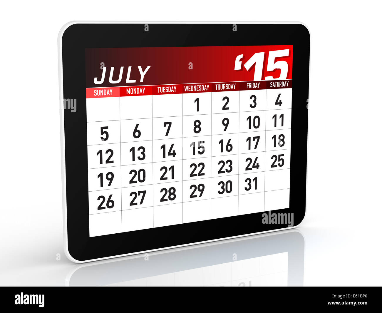 July calendar Banque de photographies et d’images à haute résolution — free download