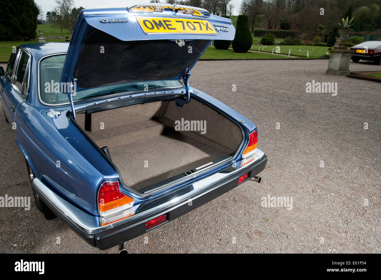 1981 Daimler Jaguar sovereign 4.2 British open boot Voiture de luxe Banque D'Images