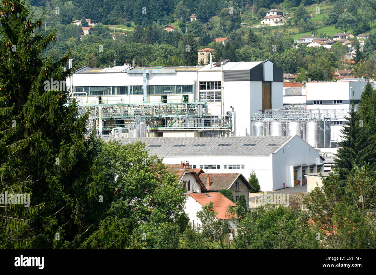Site de l'usine Sanofi de Vertolaye Puy-de-Dôme Auvergne France Massif-Central Livradois Forez Banque D'Images