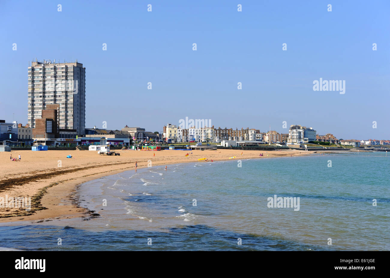 Margate Kent UK - plage de Margate et le front de mer Banque D'Images