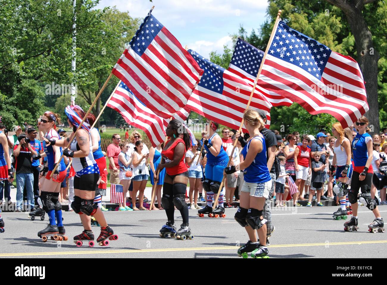Indépendance Day Parade à Washington D.C Banque D'Images, Photo Stock