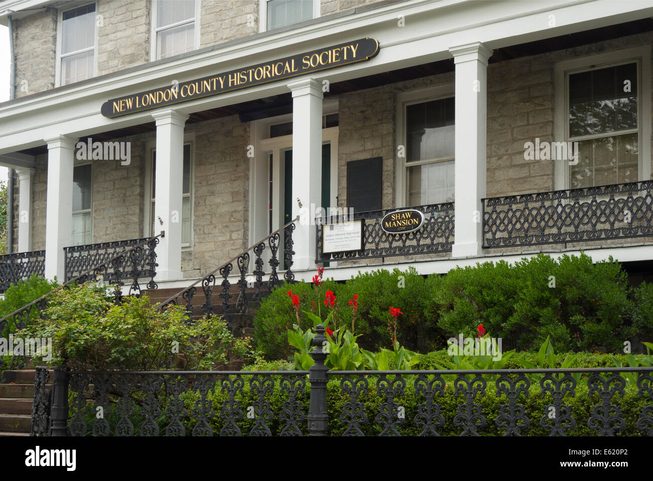 New London County Historical Society en CT Banque D'Images