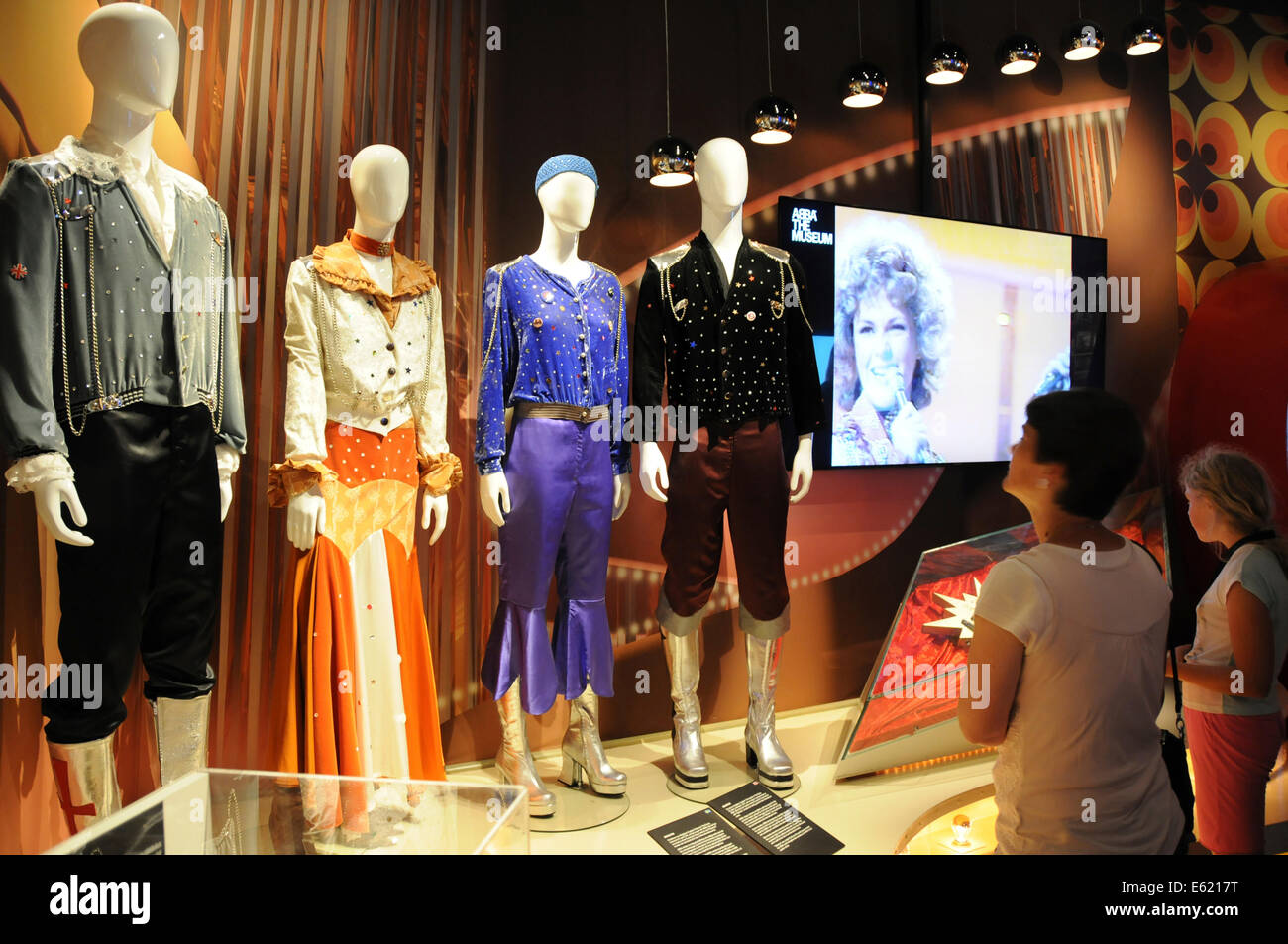 Le Musée ABBA est une exposition interactive sur le groupe ABBA qui a ouvert ses portes à Stockholm, Suède, en mai 2013. Banque D'Images