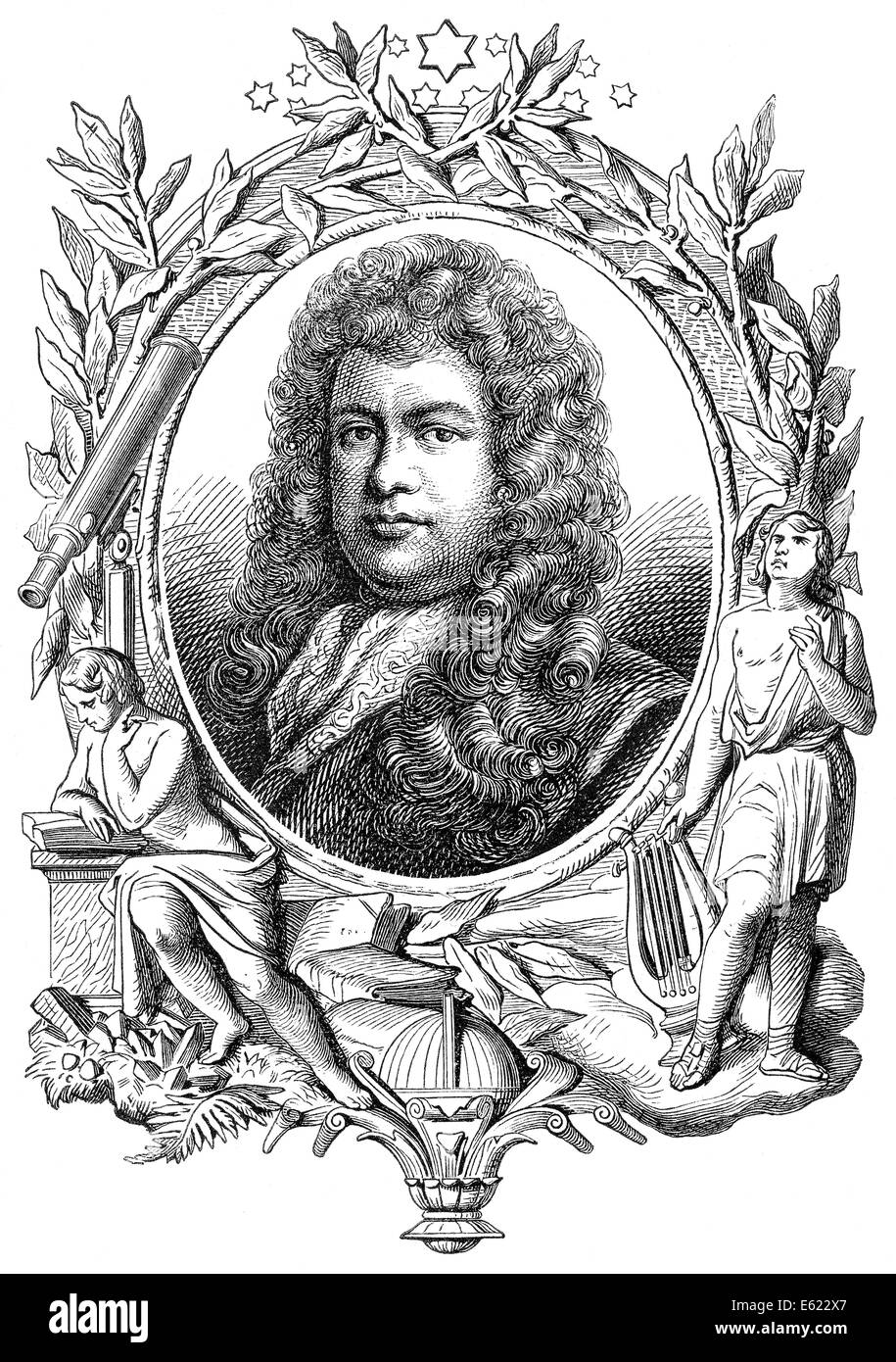 Samuel Pepys, 1633-1703, un administrateur de la marine anglaise, Banque D'Images Samuel Pepys, 1633-1703, un administrateur de la marine anglaise, Banque D'Images