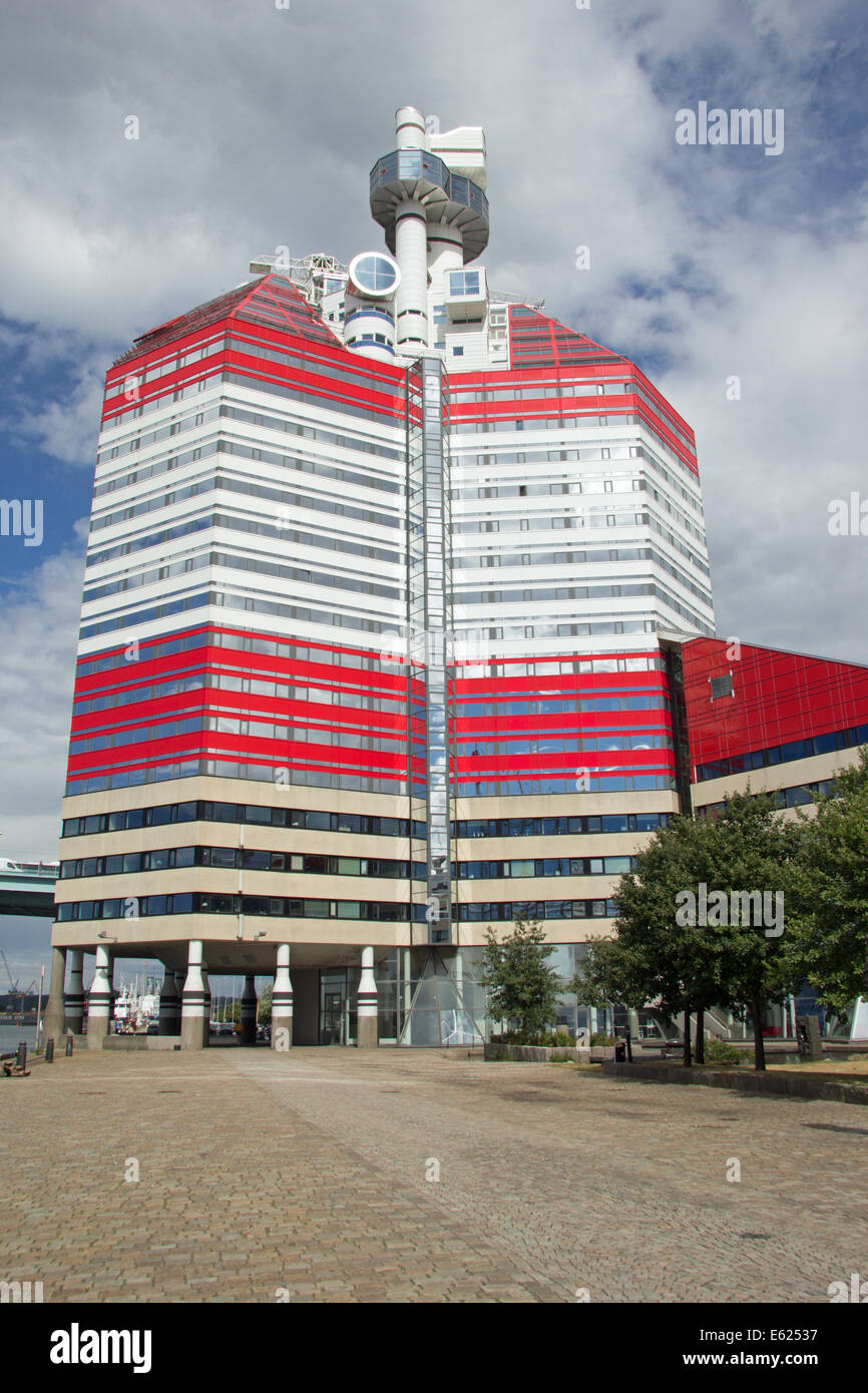 La Tour rouge à lèvres à Göteborg en Suède Banque D'Images