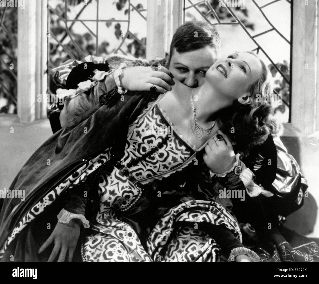 La VIE PRIVÉE D'HENRY VIII - avec Charles Laughton , Wendy Barrie- réalisé par Alexander Korda - United Artists 1933 Banque D'Images