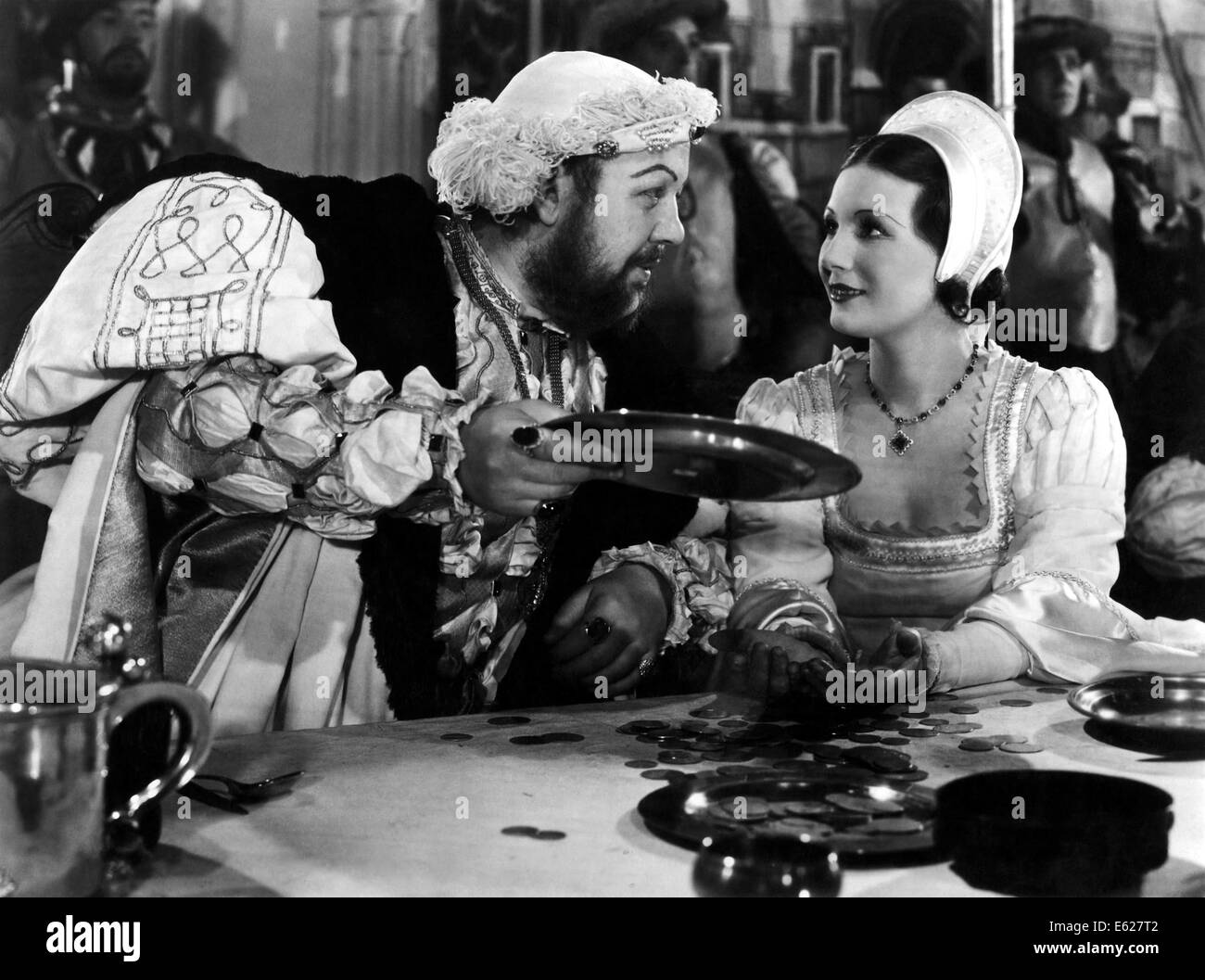 La VIE PRIVÉE D'HENRY VIII - avec Charles Laughton - Réalisé par Alexander Korda - United Artists 1933 Banque D'Images