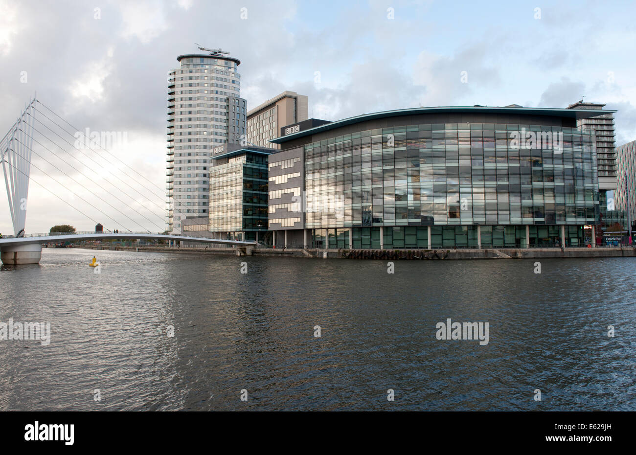 Les studios de la BBC à Mediacity Salford Quays, Manchester, Angleterre, RU Banque D'Images