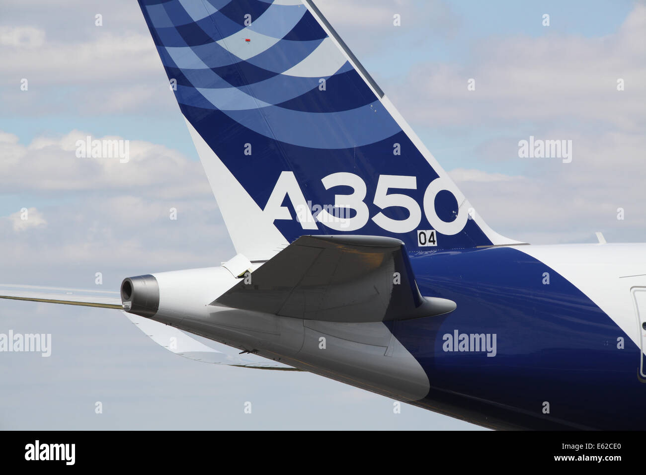 Airbus A350 à Farnborough Airshow 2014 Banque D'Images