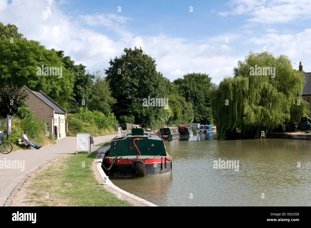 Kennet and Avon Canal prises à Bradford on Avon, Wiltshire, England, UK Banque D'Images