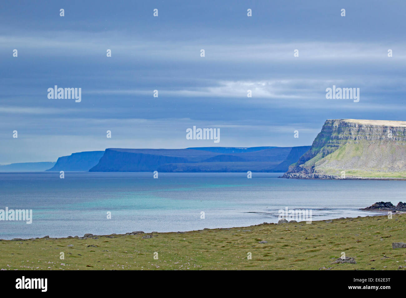 Les fjords de l'Ouest l'Islande LA007324 Banque D'Images