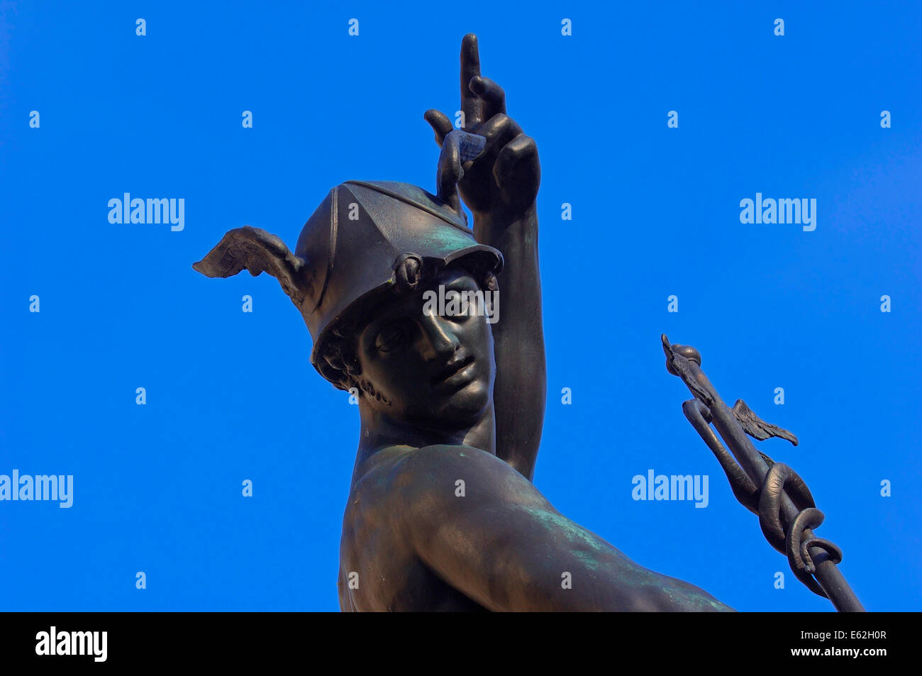 Augsbourg, Fontaine de mercure, Romantische Strasse, Route Romantique, souabe, Bavière, Allemagne Banque D'Images