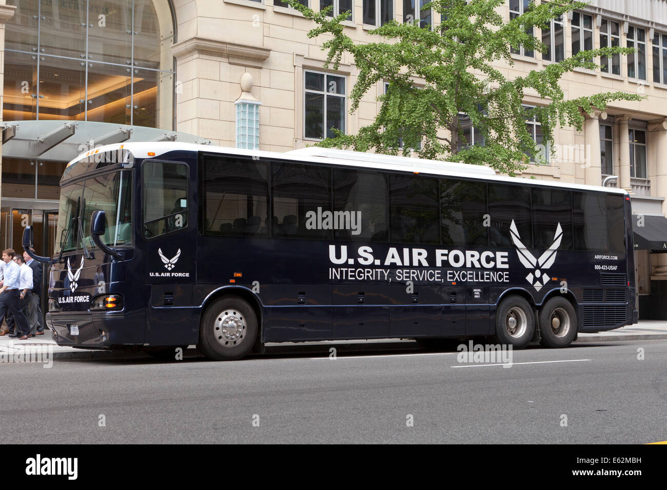Bus de l'US Air Force - Washington, DC USA Banque D'Images