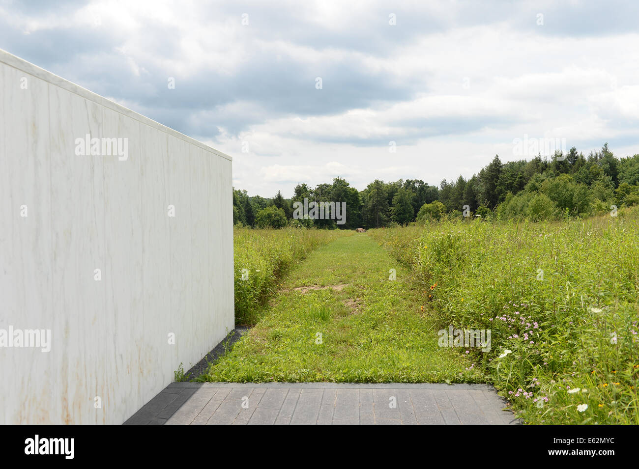 SHANKSVILLE, Pennsylvanie - JUILLET 18-2014 : Chemin de l'écrasement du vol 93 à Shanksville, Mémorial National hors PA Banque D'Images