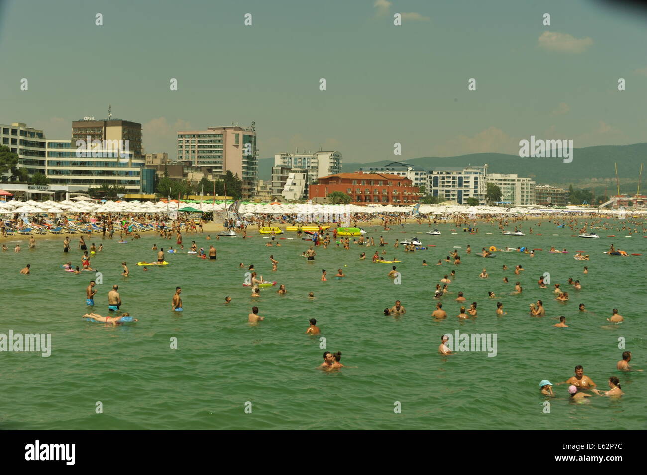 Sunny Beach, Bulgarie. Banque D'Images