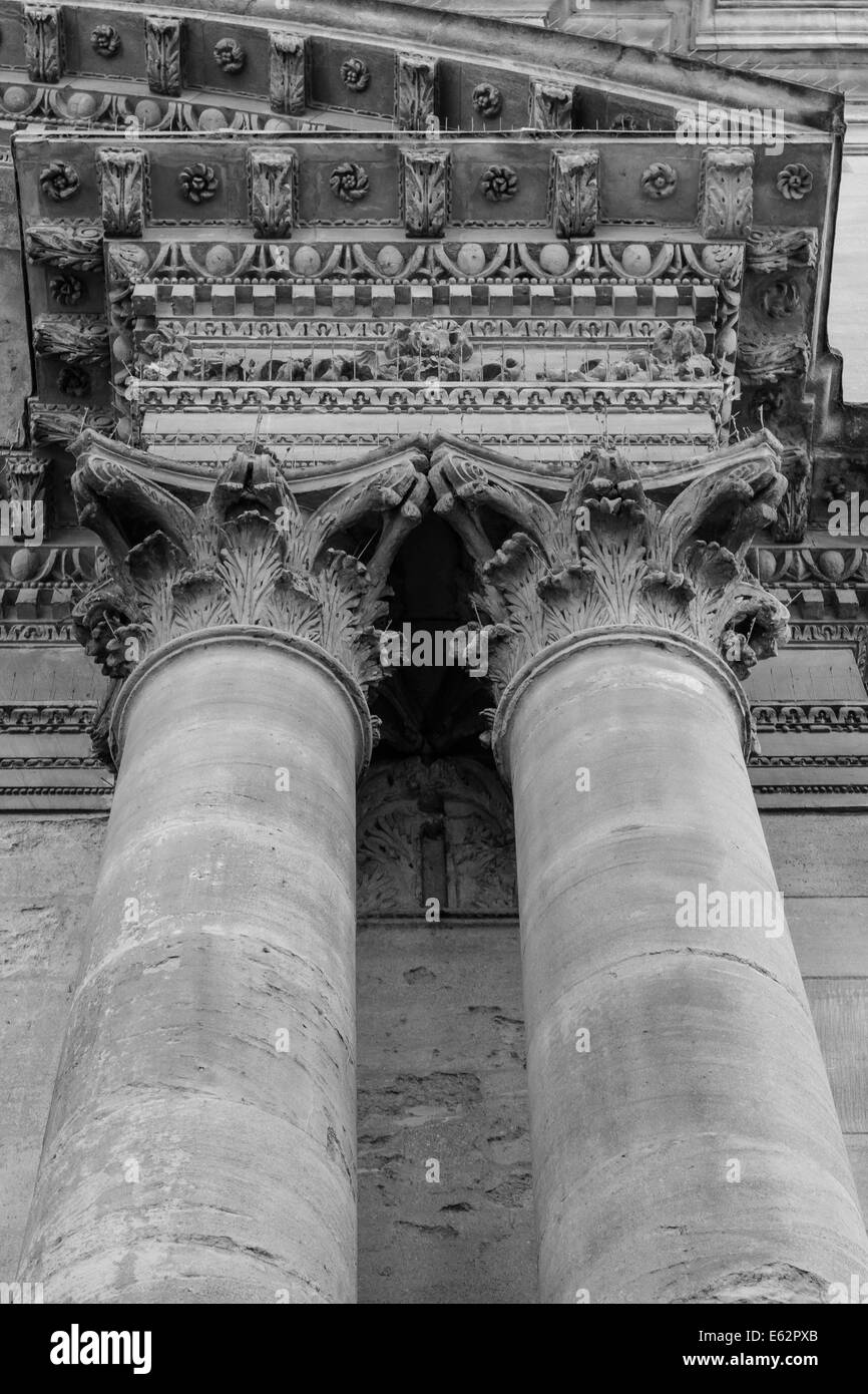 Colonnes à la Musée de l'histoire des sciences, Oxford, UK Banque D'Images