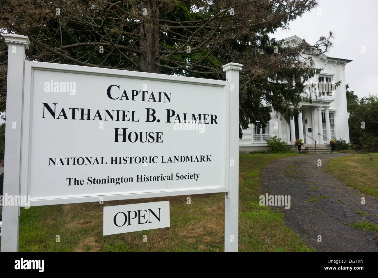 Le Capitaine Nathaniel Palmer House de Stonington CT Banque D'Images
