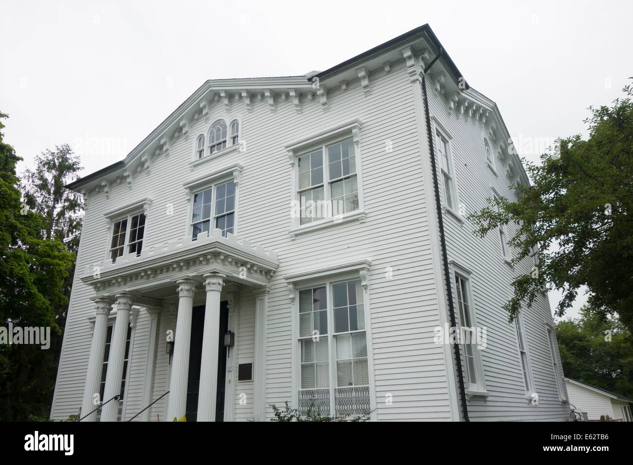 Le Capitaine Nathaniel Palmer House de Stonington CT Banque D'Images