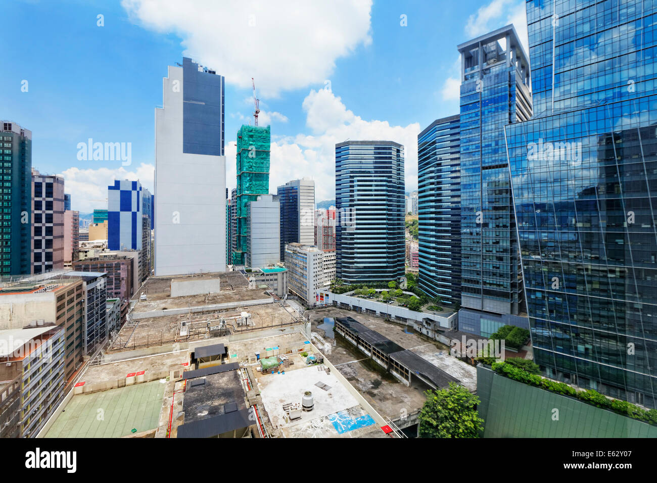 Kongoffice à Hong bâtiments jour, Kwun Tong district Banque D'Images