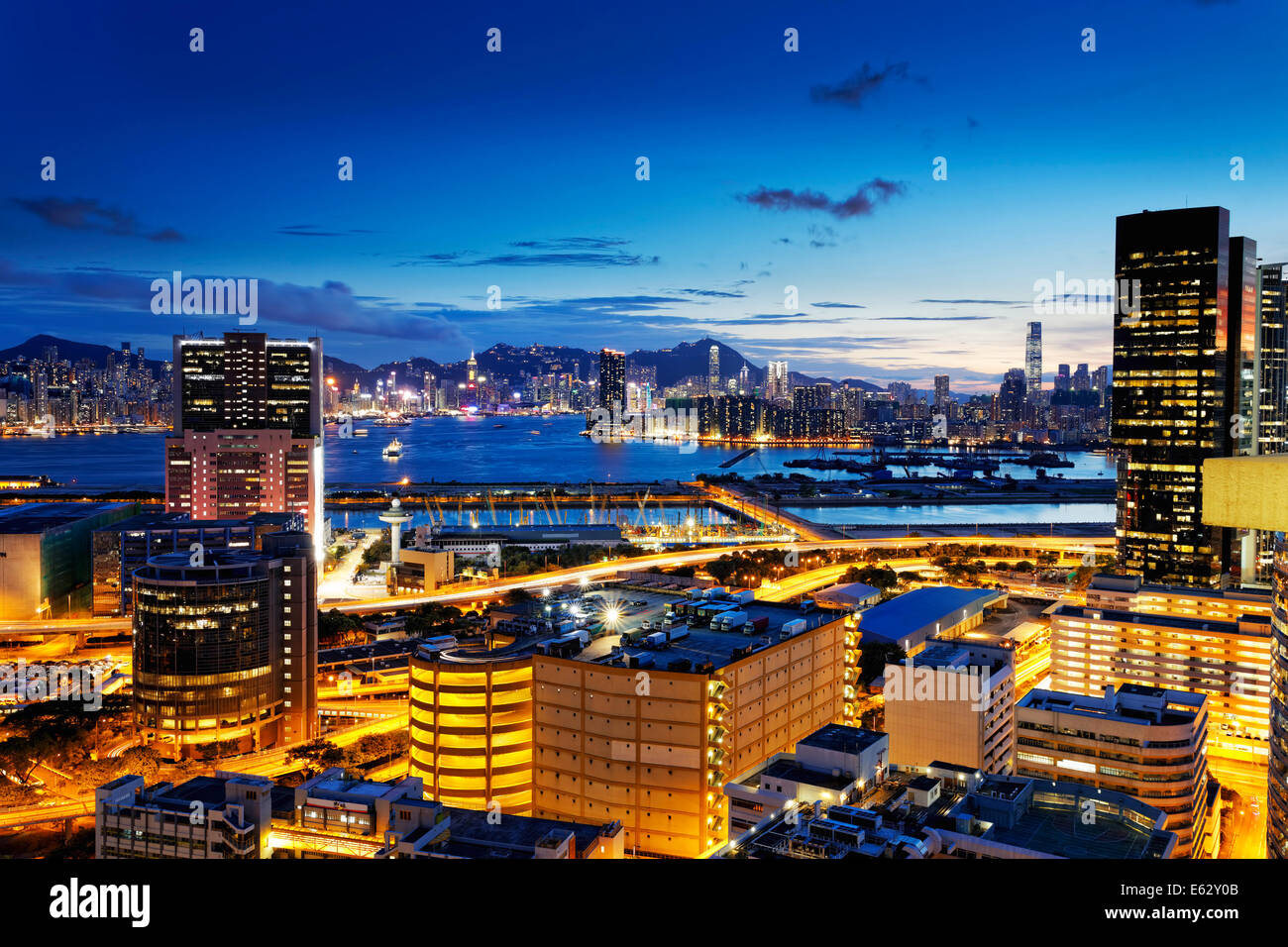 L'île de Hong Kong Kowloon district de Kwun Tong Banque D'Images