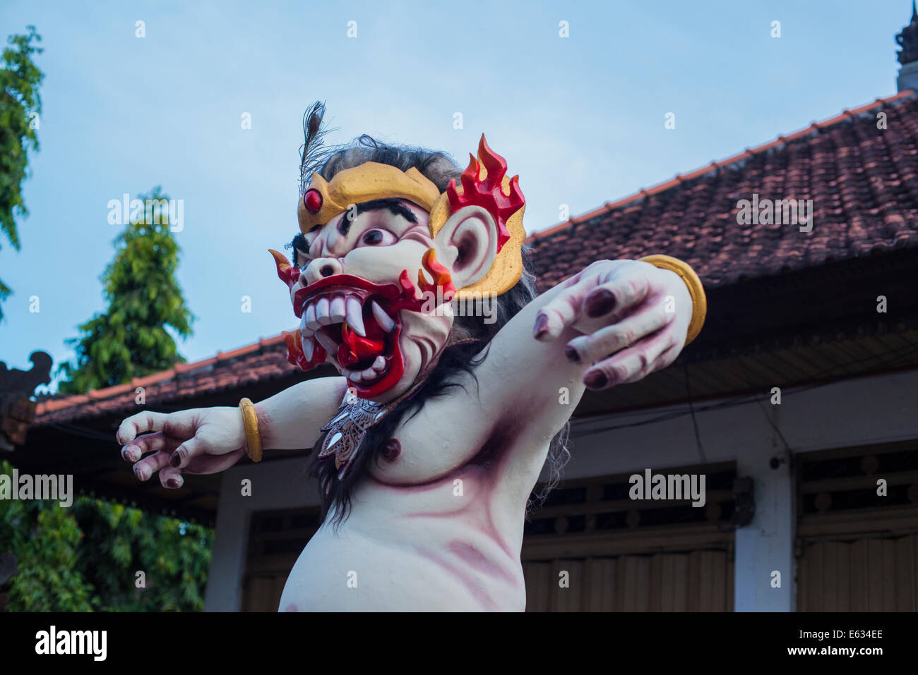 Silence, Nyepi Day Parade de Nouvel An Balinais Banque D'Images