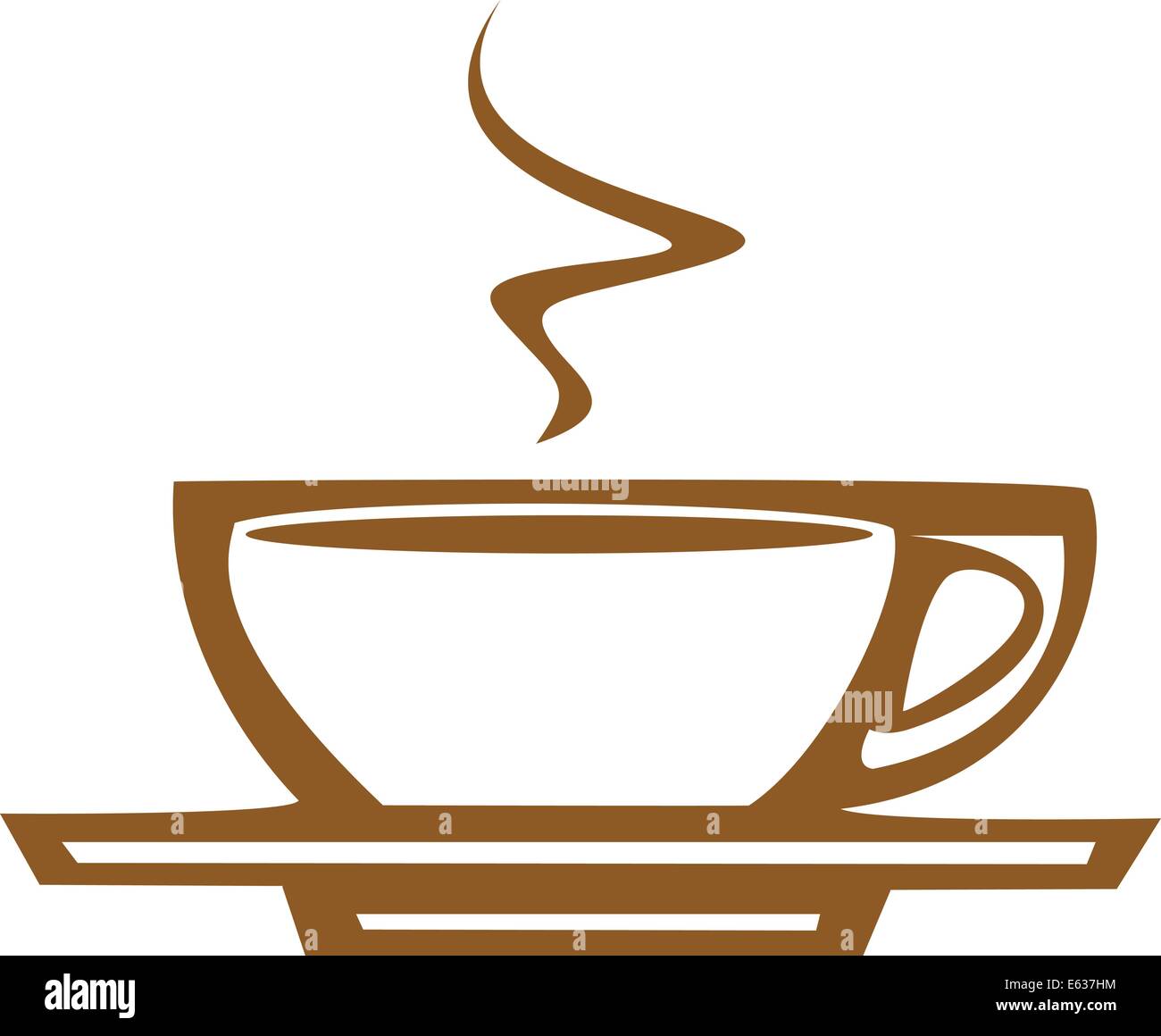 Café de base / espresso cup bonne conception des affiches ou panneaux. Illustration de Vecteur