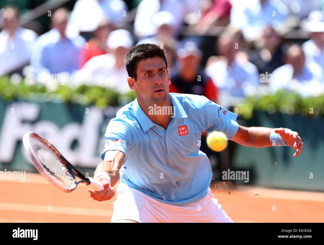 Novak Djokovic (SRB),French Open 2014, Roland Garros, Paris, France Banque D'Images