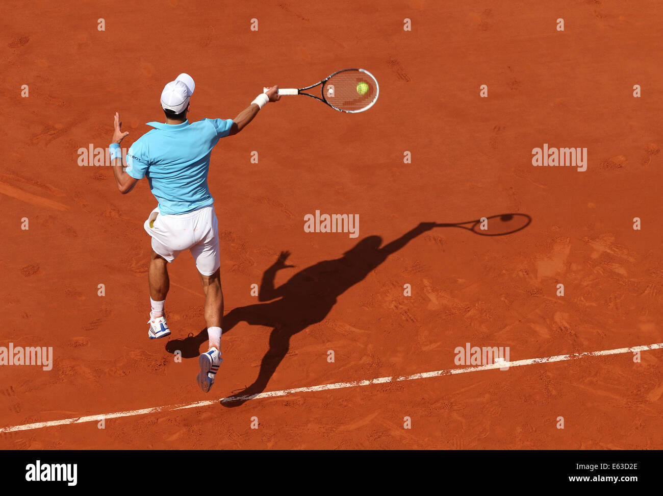 Novak Djokovic (SRB),French Open 2014, Roland Garros, Paris, France Banque D'Images