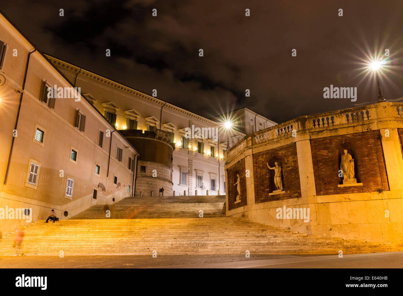 Palazzo del Quirinale, Palais du Quirinal, la résidence du président italien, Piazza del Quirinale, Rome, Latium, Italie Banque D'Images
