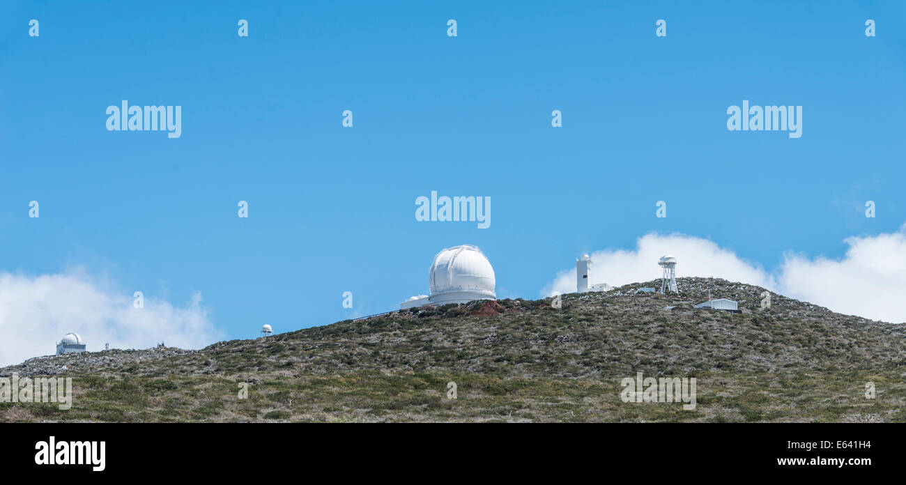 Observatoire, Roque de los Muchachos Observatory, ORM, le nord de l'Observatoire, ENO, Roque de los Muchachos, La Palma Banque D'Images