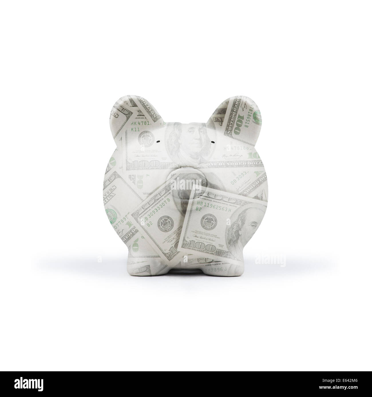 American pig argent fort isolé Banque D'Images