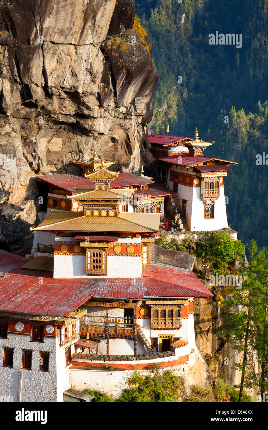 Tigers nid (Taktsang Goemba), la vallée de Paro, Bhoutan Banque D'Images