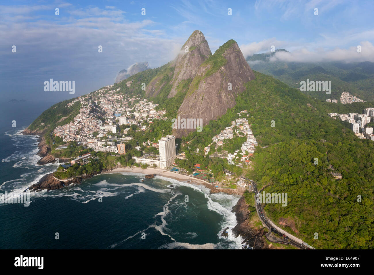 Montagne Dois Irmãos, Ipanema, Rio de Janeiro, Brésil Banque D'Images