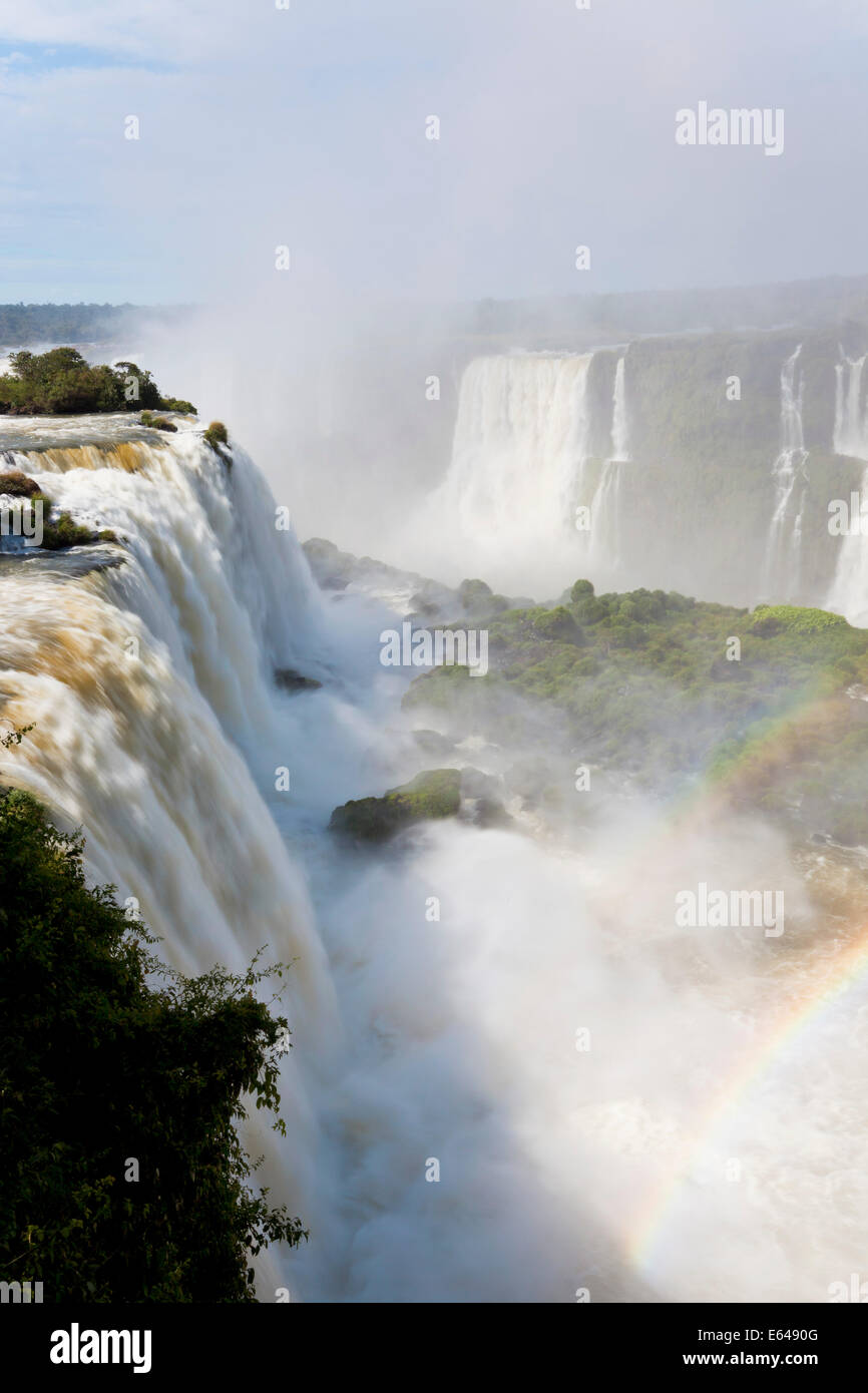 Iguacu (Iguazu Falls), Cataratta Foz do Iguacu, Parana, Parc National de l'Iguazu, Brésil Banque D'Images