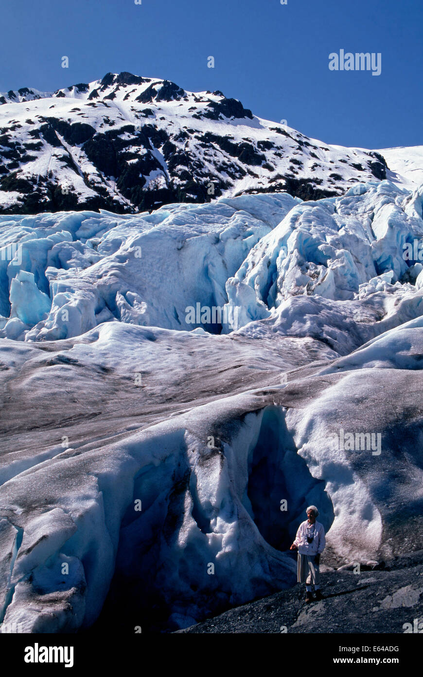 Glacier Seward Highway,sortie,Alaska Banque D'Images