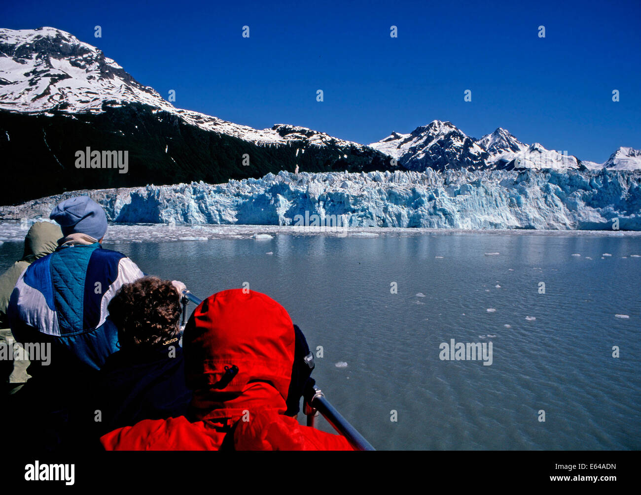 Croisière Glacier Glacier Meares,,Prince William Sound, Alaska Banque D'Images