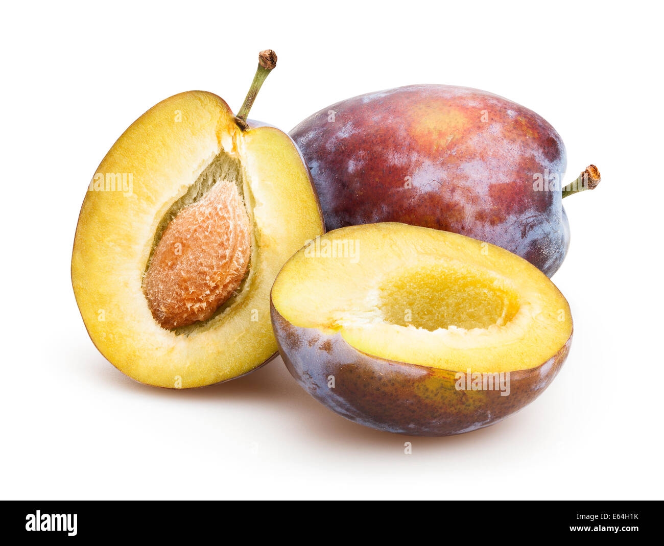 isolé de la prune Banque D'Images