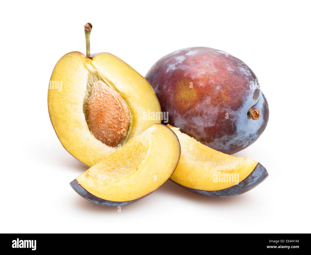 isolé de la prune Banque D'Images