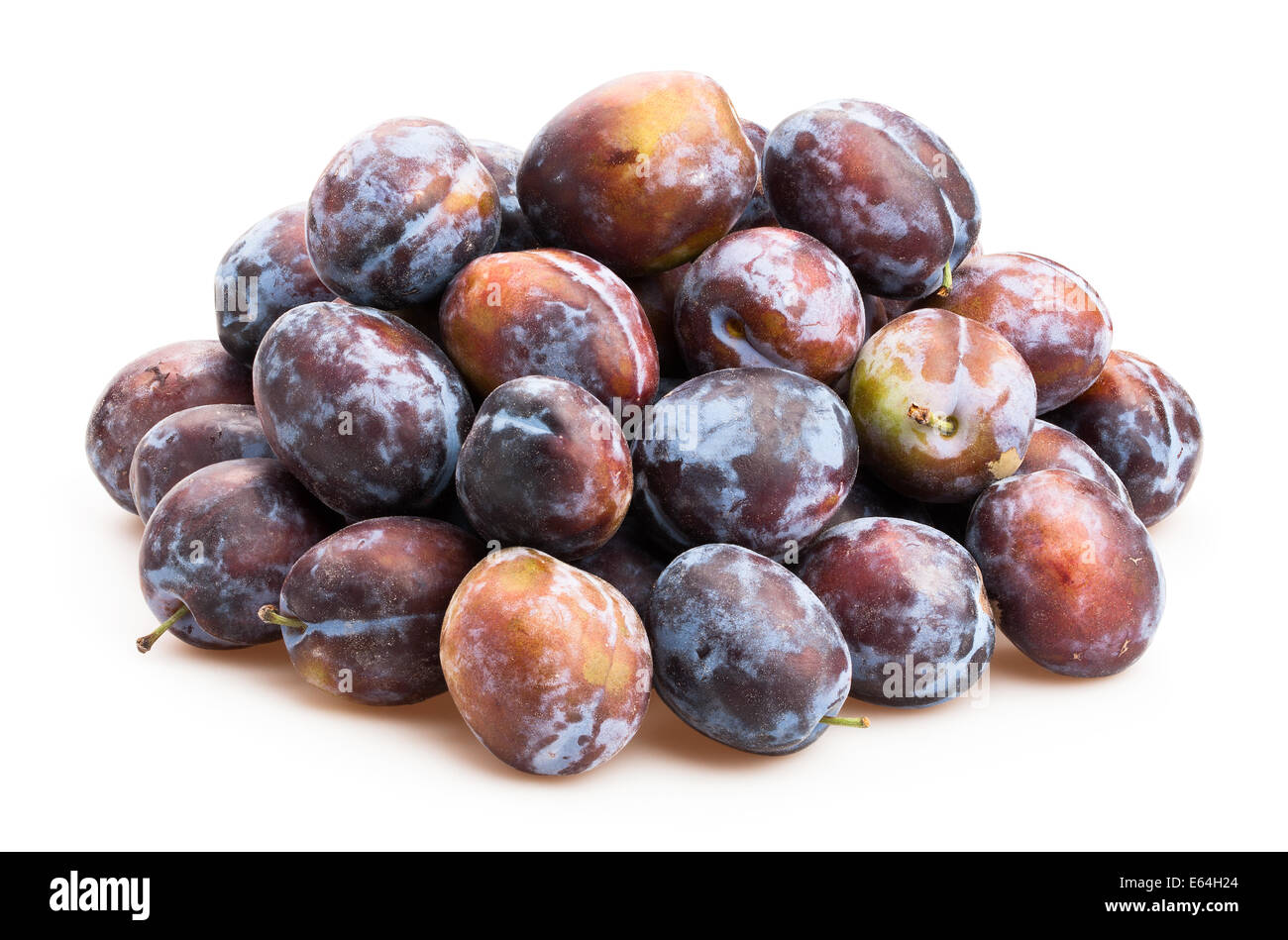isolé de la prune Banque D'Images