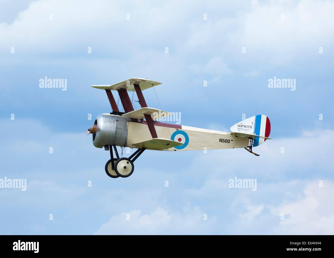 Avion Sopwith Triplane, série N500 Banque D'Images
