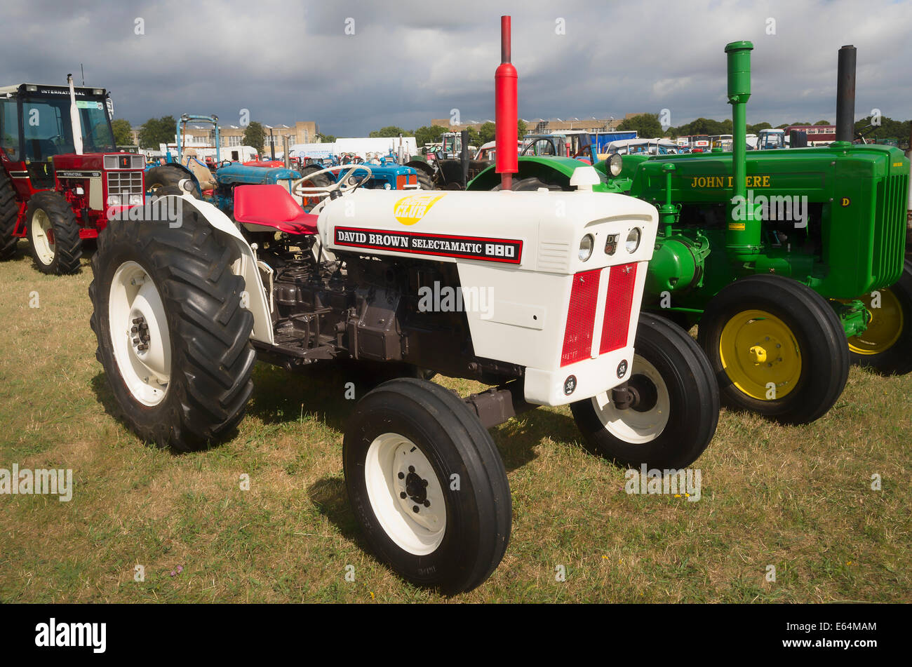 Ancien 1960 David Brown le tracteur à un spectacle Banque D'Images