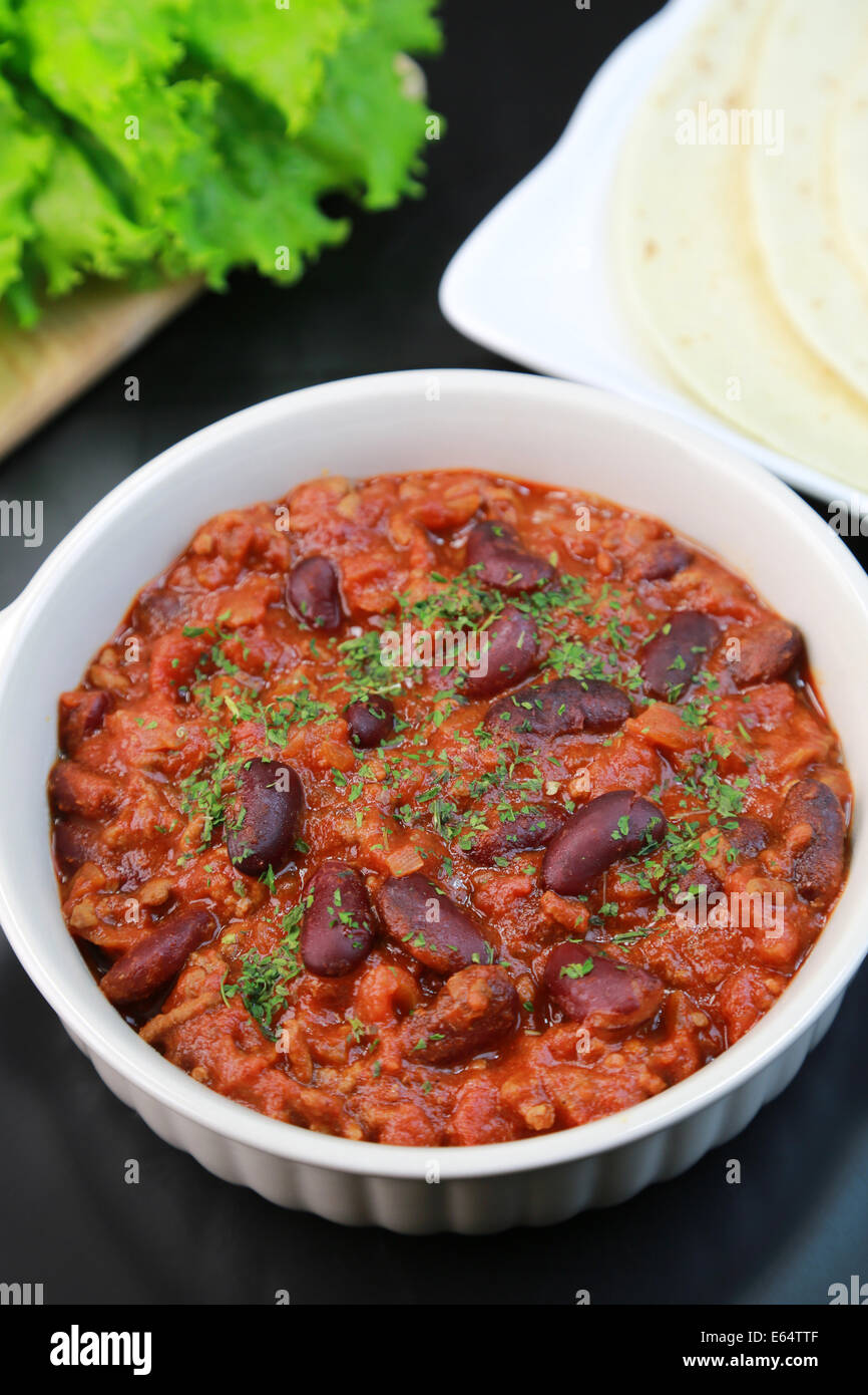 Chili con carne Banque D'Images