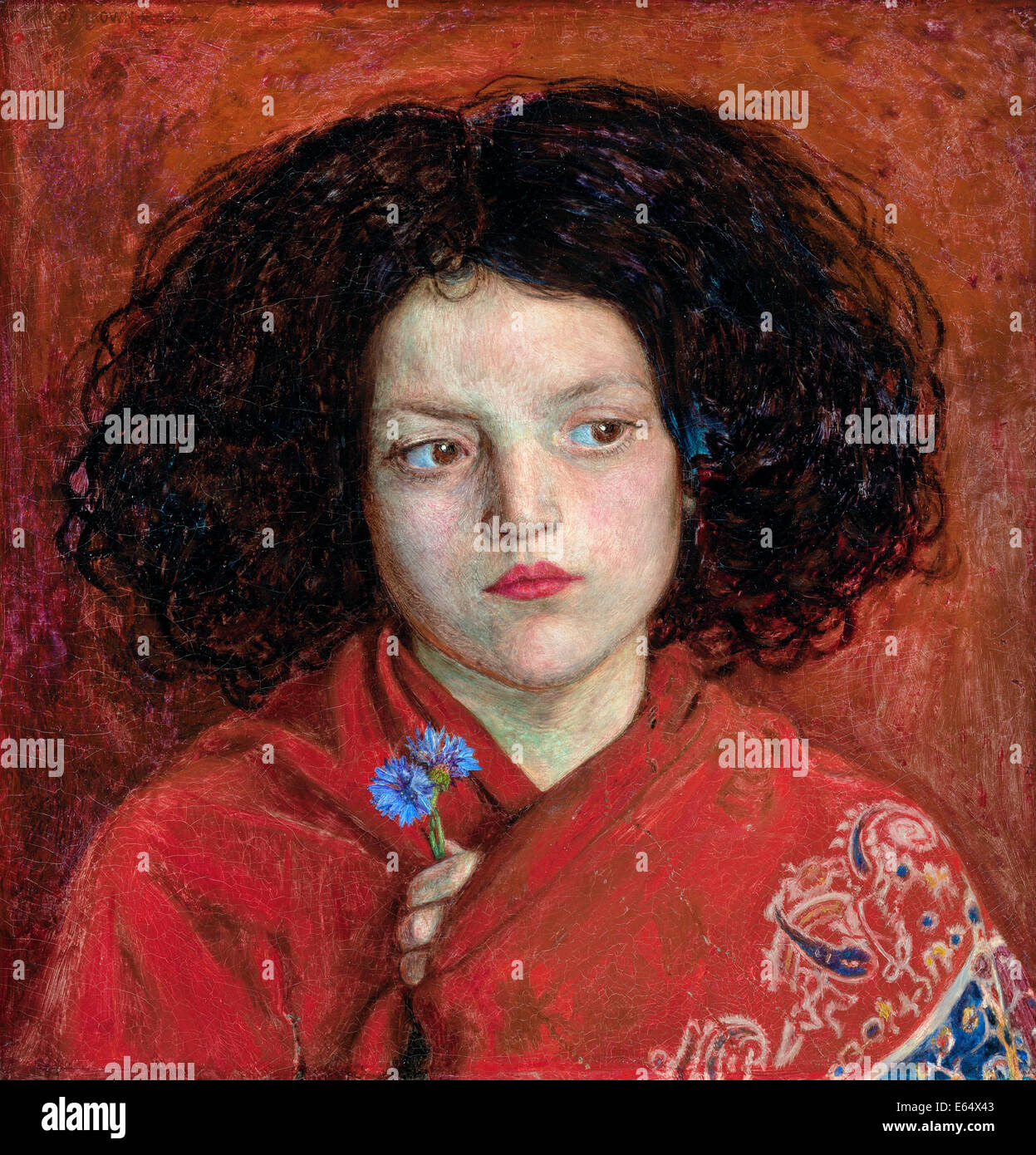 Ford Madox Brown, l'Irish Girl 1860 Huile sur toile. Yale Center for British Art, New Haven, USA. Banque D'Images