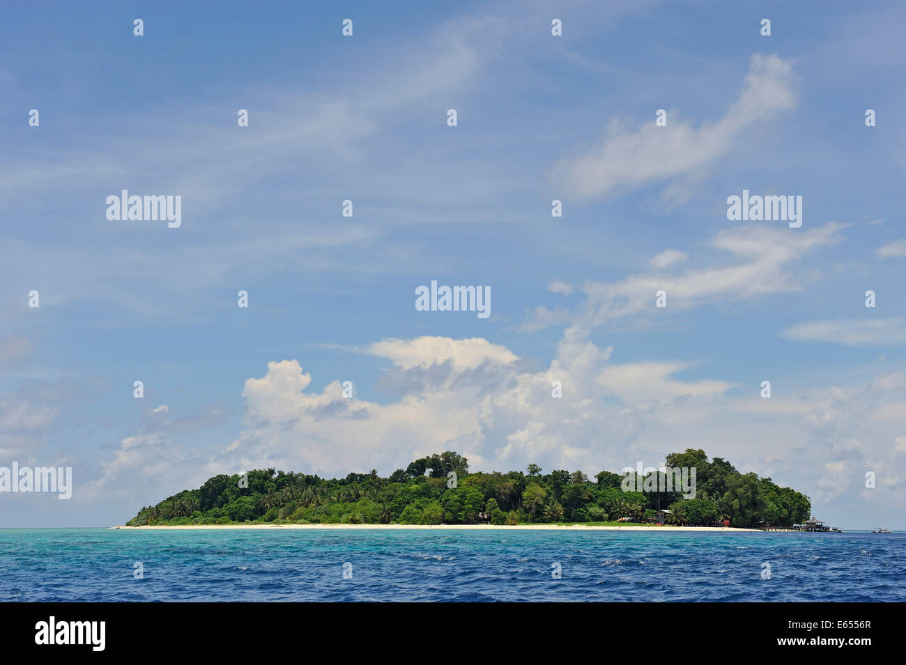 L'île de Sipadan, île de Bornéo, Sabah, Malaisie de l'État, en Asie du sud-est Banque D'Images
