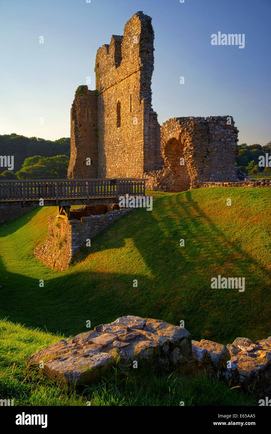 UK,South Wales Glamorgan,Pont,Château de Ogmore & Banque D'Images
