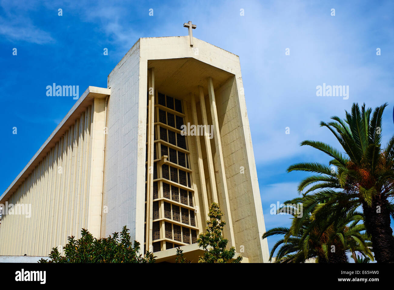 Maroc, Casablanca, Notre Dame de Lourdes Photo Stock - Alamy