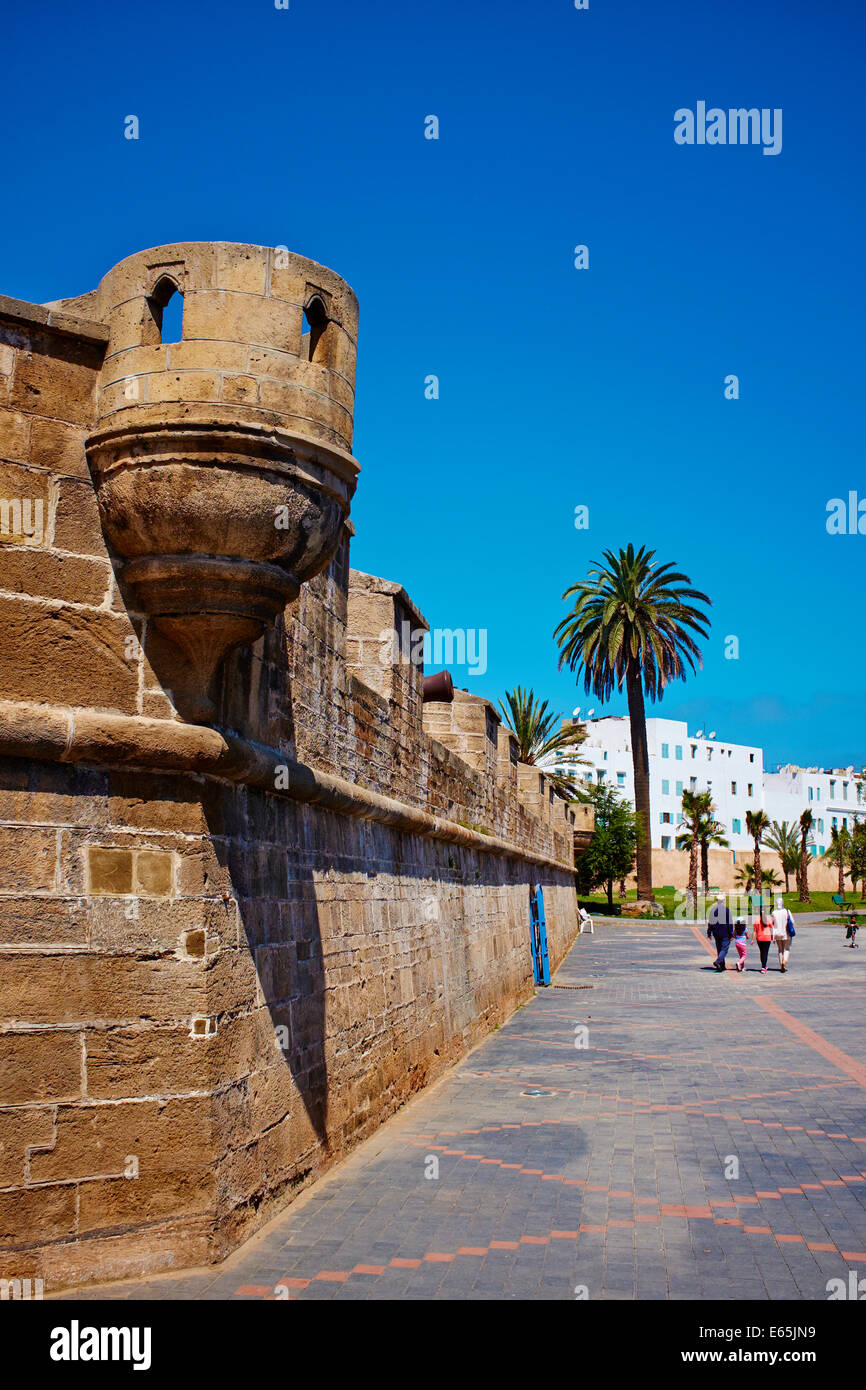 Maroc, Casablanca, ancienne médina, forteresse Sqala Banque D'Images