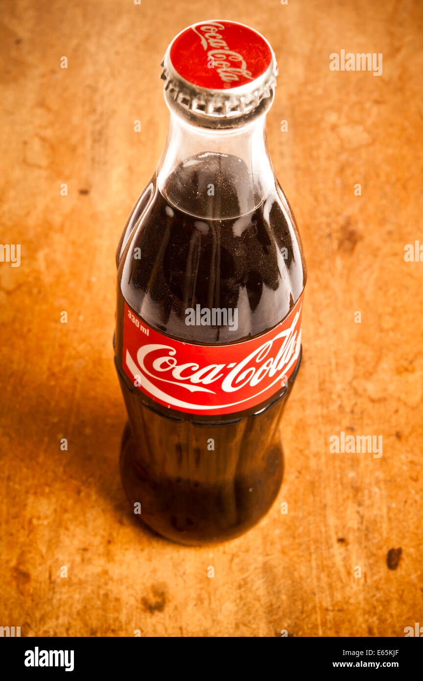 Bouteille de Coca cola vintage Banque D'Images