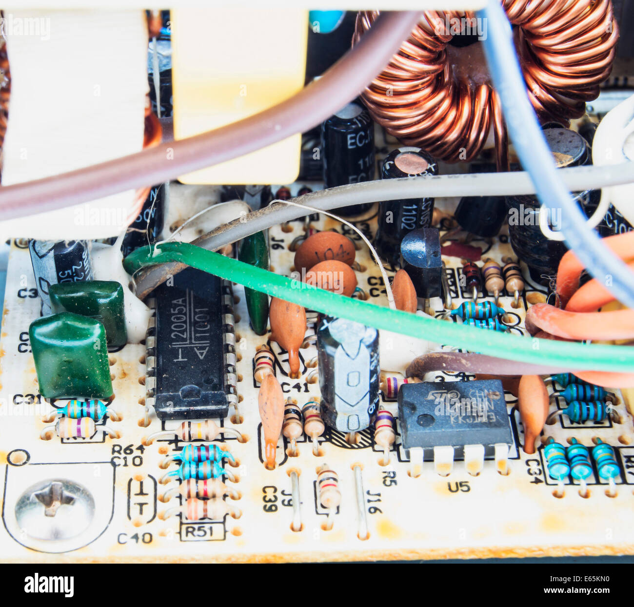Alimentation puce Banque D'Images