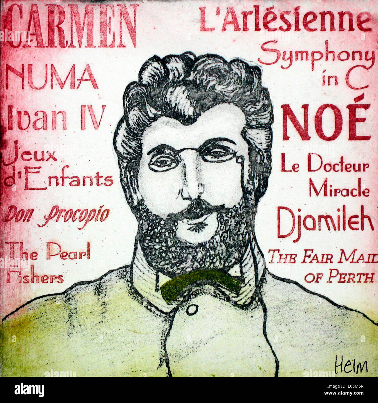 Georges Bizet, compositeur français, 1838 - 1875 Photo Stock - Alamy